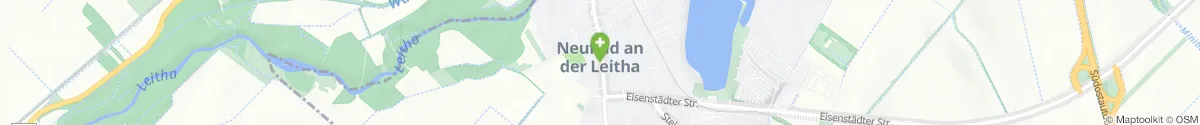 Kartendarstellung des Standorts für Schutzengel-Apotheke in 2491 Neufeld an der Leitha